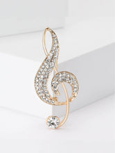 Load image into Gallery viewer, Treble Clef Brooch
