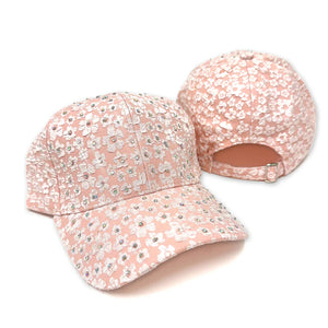 Crystal studded ballcaps