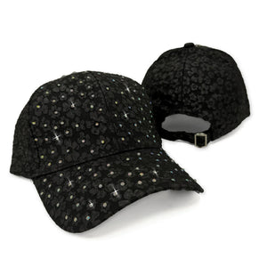 Crystal studded ballcaps